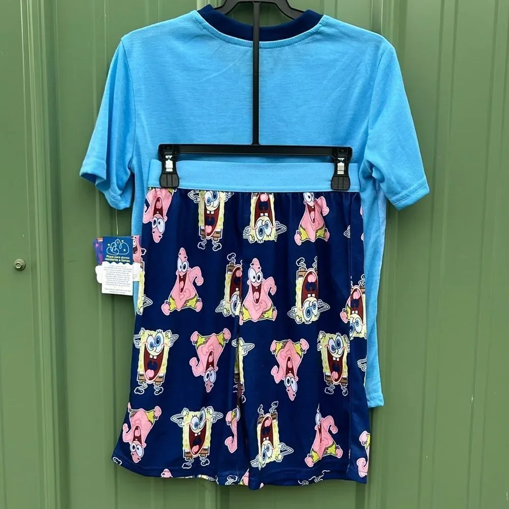 SpongeBob & Transformers Graphic Print Tee & Shorts Sleep 2, 2-Piece Sets Size M